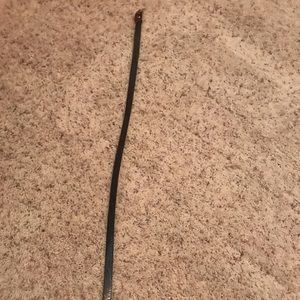 Brown snake skin pattern belt